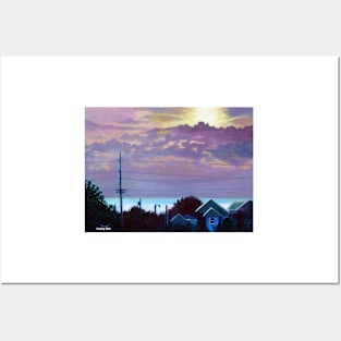 'Sunset over Pamlico Sound' Posters and Art